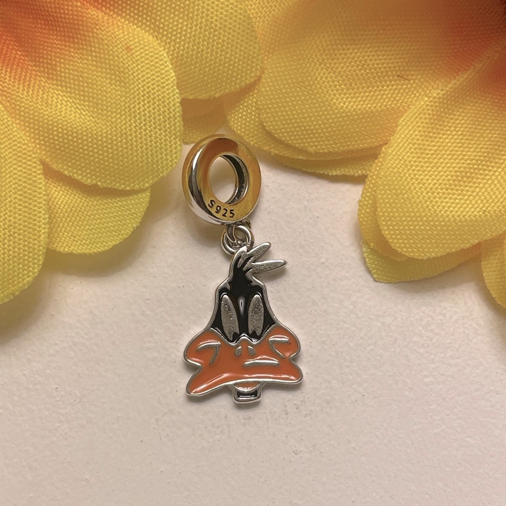 Bracelet Charm Looney Tunes Daffy Duck Sterling Silver